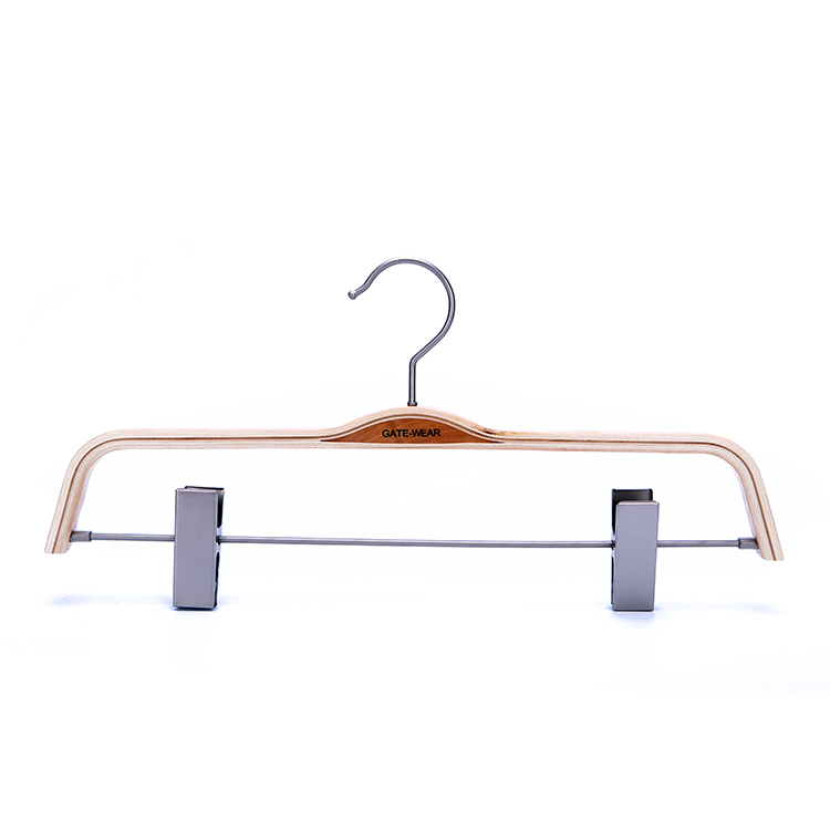 Stylish Laminated Adjustable Wooden Clip Hangers (2)